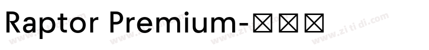 Raptor Premium字体转换